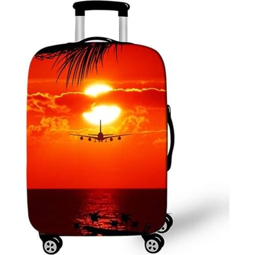 Travel Accessories Luggage Cover Suitcase Protection Baggage Dust Cover Elasticity Aircraft Trunk Set Case For Travel Suitcase