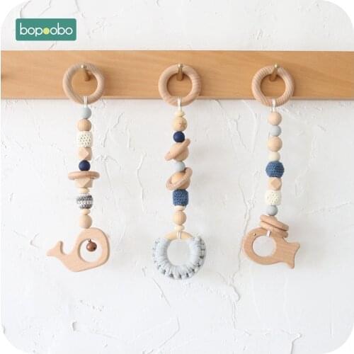Bopoobo 1 Set Baby Wooden Toys For Children Activity Baby Gym Music Gift Newborn Toys Sensory Structure Baby Nursing Gifts