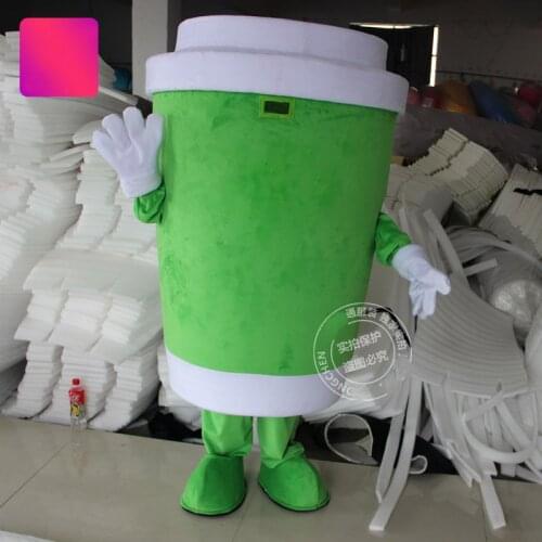 Beverage Cup Soft Drinks Mug Mascot Costume Cartoon Character Mascot Adult Apparel 5 Color