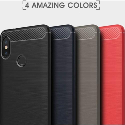 Redmi Note 5 Pro Case 64GB Silicone Armor Bumper Shockproof Back Cover Rugged Case for Xiaomi Redmi Note 5 Pro Global 5.99inch