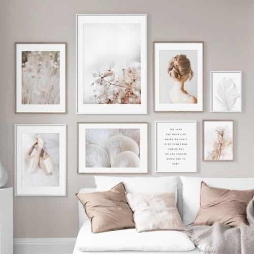 Girl Mushroom Flower Dandelion Landscape Wall Art Canvas Painting Nordic Posters And Prints Wall Pictures For Living Room Decor