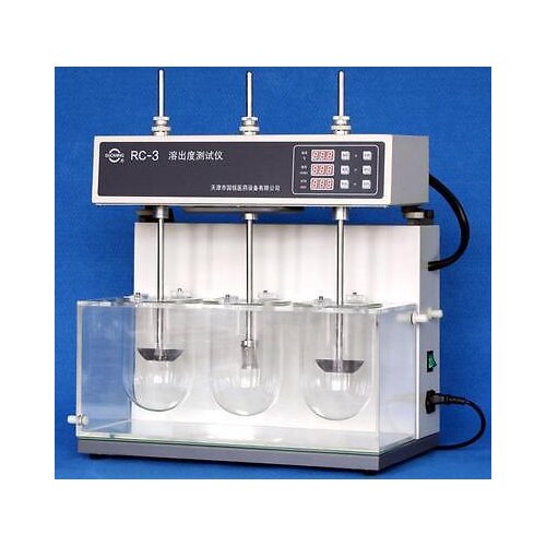 Lab Dissolution tester Tablet Capsule Dissolution tester three vessels RC-3 110v 220v H