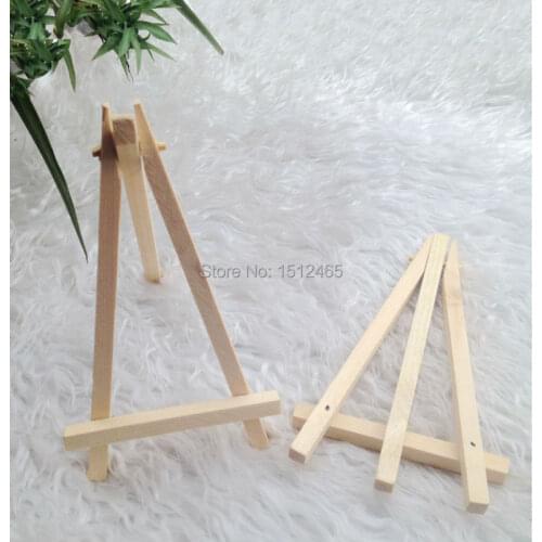 6Pcs/Lot Mini Display Miniature Easel Wedding Table Number Place Name Card Stand 16*9cm