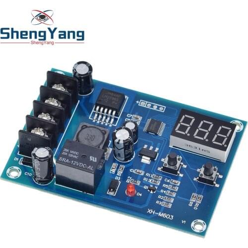 XH-M603 Charging Control Module 12-24V Storage Lithium Battery Charger Control Switch Protection Board With LED Display NEW
