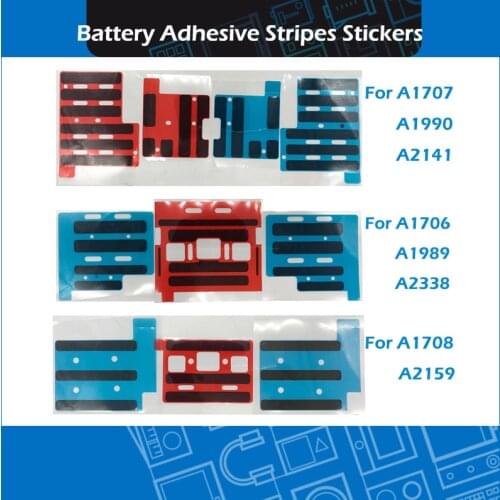 Laptop Battery Adhesive Stripes Stickers set For Macbook Pro Retina A1706 A1708 A1707 A1989 A1990 A2141 A2159 A2338 2016-2020