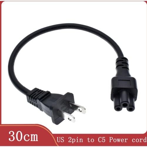 USA 2-prong Europe SAA UK 3 pin power cable to IEC C5 connector ac power cord for Household appliances