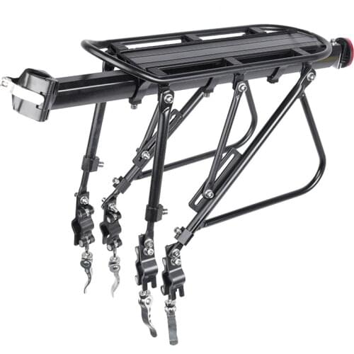 Universal Mountain Bike Rack Rear 100kg Load Aluminum Alloy Bicycle Cargo Racks Quick Release Bike Rear Saddle Cargo Accessories