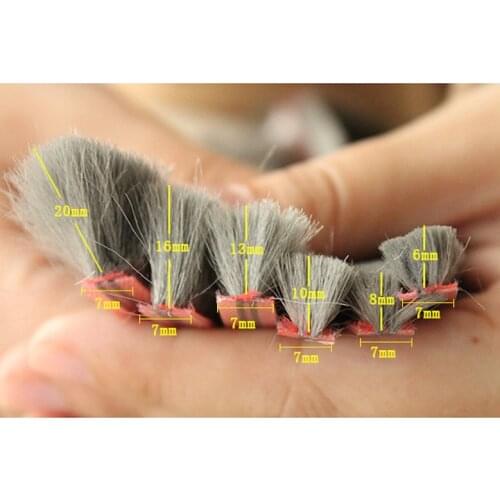 Weather Strip Window Door Brush Seals 7mm 7x4mm 7x5mm 7x6mm 7x7mm 7x8mm 7x10mm 7x12mm 7x13mm 7x15mm 7x16mm 7x20mm 7x25mm Gray