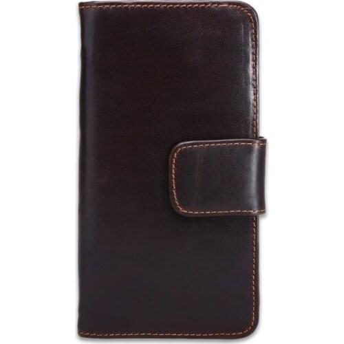 Vintage Genuine Leather Clutch Wallet Men Long Leather Phone Bag Purse Male Large Size Handy Coin Wallet Card Holder Money Bag