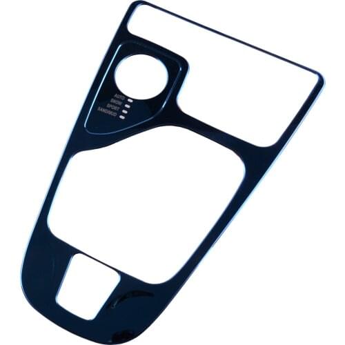 Interior Central Console Gear Shift Panel Cover Trim Frame Blue Fit For Jeep Cherokee Four-Wheel Drive 2014-2018 Left Hand Drive