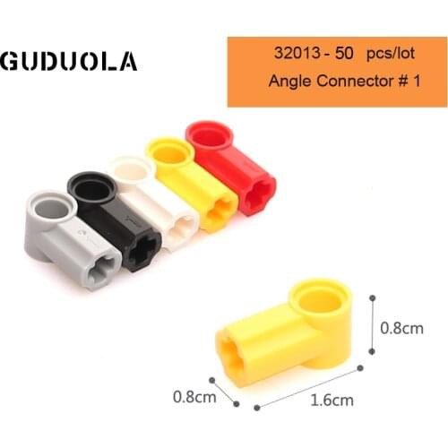 Technic Parts 32013 Technic Angle Connector #1 Building Block MOC Part Connector Accessories Assembly Educational Toys 50PCS/lot