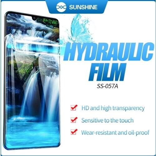 100pcs SUNSHINE SS-057A Flexible Hydraulic Membrane For Mobile Phones Screen Front Film Cut SS-890C Auto Film Cutting Machine