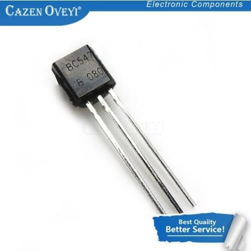 100pcs/lot BC547B TO-92 BC547 TO92 547B In Stock