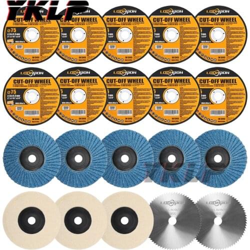 Grinding wheel Metal cutting disc Polishing sheet Polishing Wheel Felt Wool Buffing Polishers Pad For 12V Mini Angle Grinder