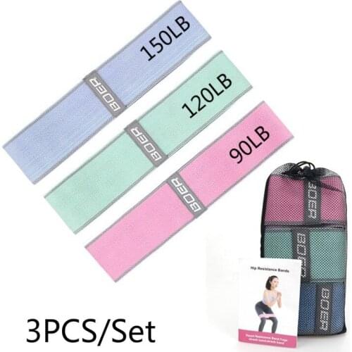 3PCS/Lot Resistance Bands Set Fitness Elastic Rubber Band Expander Yoga Booty Workout Hip Circles Home Exercise Bands Equipment