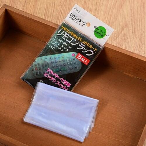 5Pcs Heat Shrink Film Clear Video TV Air Conditioner Remote Controller Protector Cover Home Dust Waterproof Protective Case