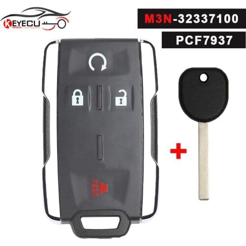 Keyecu Remote Key Fob for Chevrolet Colorado for GMC Sierra FCC: M3N-32337100 B119-PT