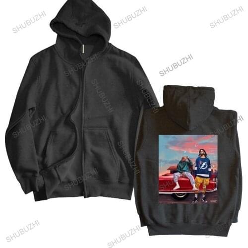 Brand men autumn hoodie J Cole & Kendrick Lamar zipper Black Cotton Men S Us Supplier male Sportswear hoodies warm coat