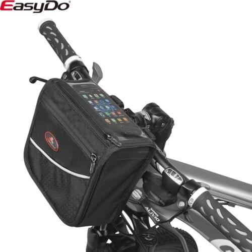 EasyDo Cycling Bicycle Bike Head Tube Handlebar Cell Mobile Phone BagTouch Screen Map PVC Bag Electric Bike Scooter Bag