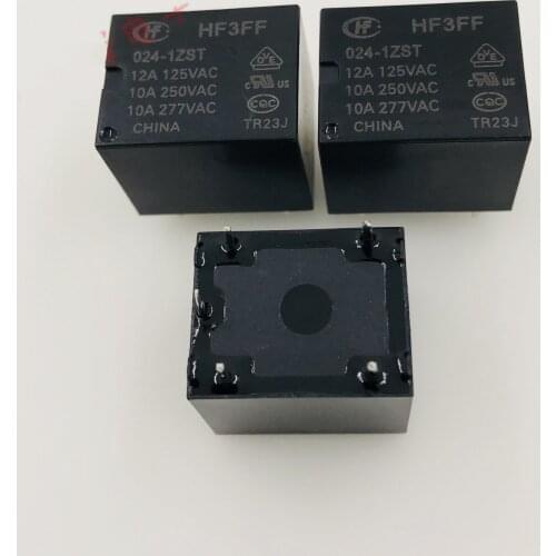 HF3FF-24VDC-1ZST 10A 250VAC JQC-3FF relays