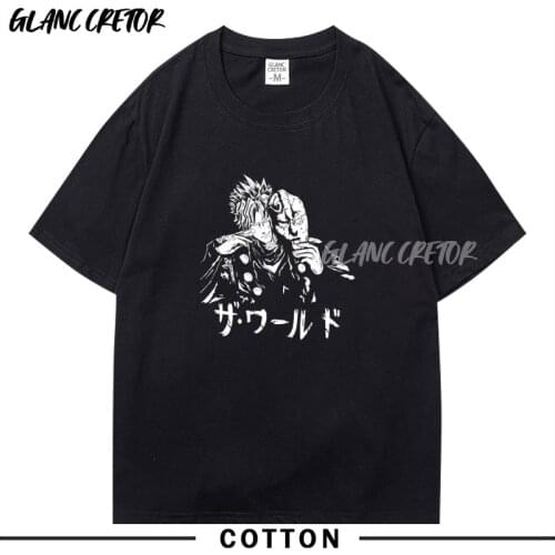 Harajuku Jojo Bizarre Adventure Mens tshirt Summer Cool Unisex Short Sleeve t shirt Anime Funny Printed Streetwear T-shirt