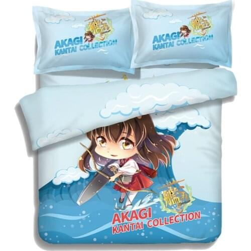 Hobby Express Akagi - Kantai Collection Japanese Bed Blanket or Duvet Cover with Two Pillow Cases ADP-CP151216