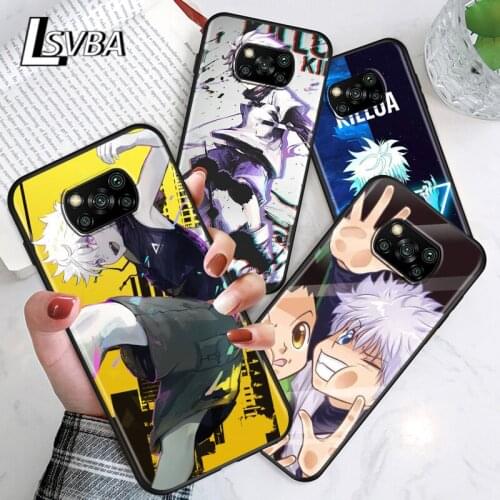 HUNTER×HUNTER For Xiaomi Poco C3 M3 M2 X3 NFC X2 F2 Pro F1 F3 Mi Play Mix 3 A2 Lite A1 6 5X Black Soft Phone Case