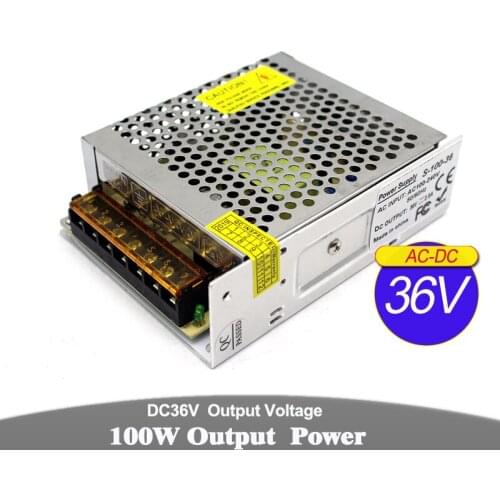 Variable DC36V Switching Power Supply 100W LED Driver 110V 220V AC-DC 36V SMPS For LED Strip Light Display CCTV Stepper Print
