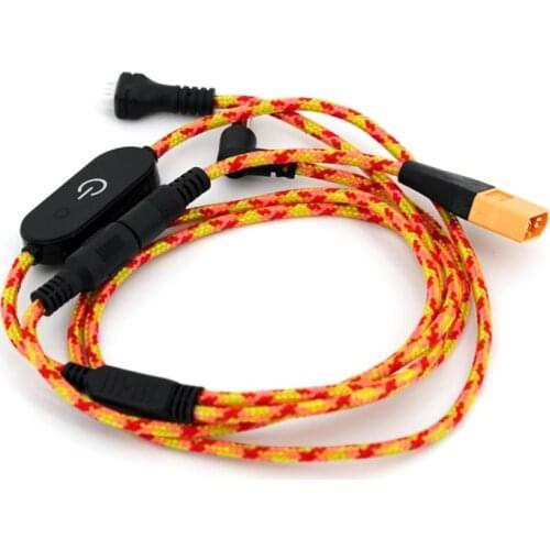 Original TeamBlackSheep TBS SYK KABLE 1250mm 2S-6S Power Supply Cable for Fatshark Goggles FPV Racing Freestyle Drones