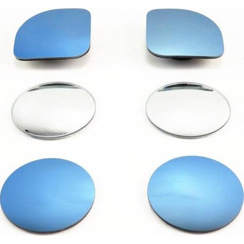 2pcs Motorcycle Modification Adjustable Rearview Mirror HD Small Round Mirror