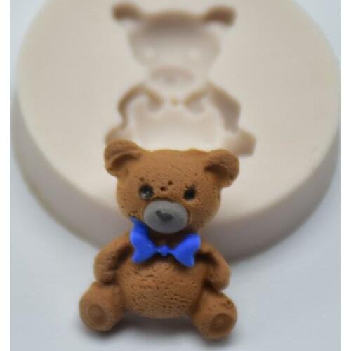Mini Bear Silicone Mold Cake Chocolate Sugar craft Tools Cake Decorating Tools Fondant Mold