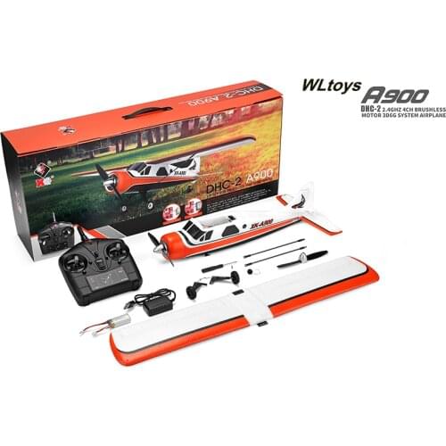 WLtoys XK DHC-2 A600 RC Plane RTF 2.4G Brushless Motor 3D/6G Remote Control Airplane Compatible FUTABA S-FHSS Aircraft RC Glider