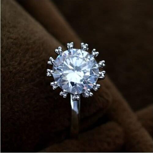 New Brand TracysWing Genuine Austria Crystal Copper gold Color Rings for Women #RG96499White