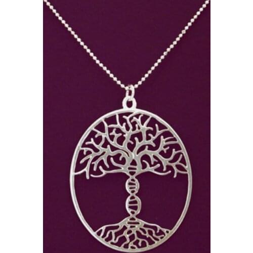 Wholesale Dna Necklace, Dna Jewelry, Science Necklace, Biology Necklace, Dna Pendant, Dna Charm, Molecule Necklace