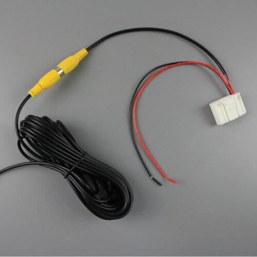 Original Display Input For Toyota RAV4 XA40 2013-2015 RCA Adapter Connector Wire Rear View Camera Switch Convertor Cable
