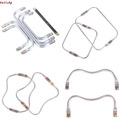 20/25/30cm Bag Frame For Purse Doctor Purse Frame Metal Aluminium Tube Frame Bag Handle Accessories Clutch Bag Parts