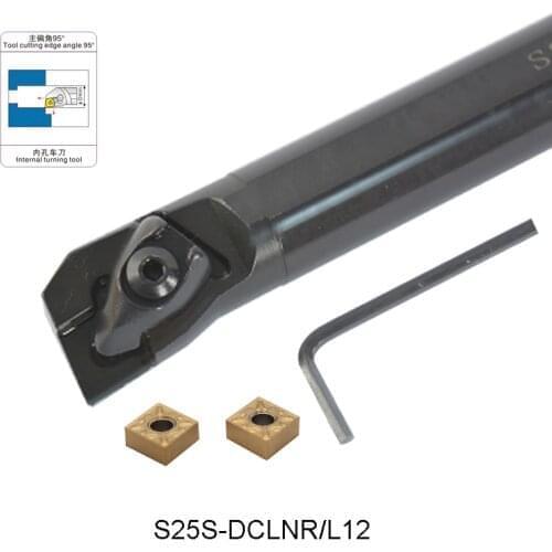 S25S-DCLNR12 S25S-DCLNL12 External Turning Tool holder 20mm diameter Compound for CNMG120404 CNMG120408