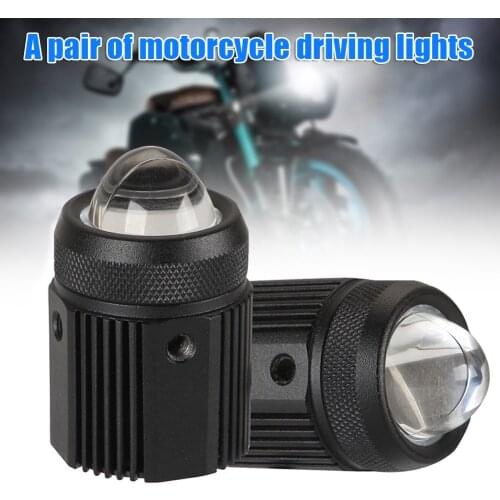 1 Pair LED Driving Light for Motorcycle Amber Light High Low Beam Function Fog Lights Headlights for ATV UTV 12/24V