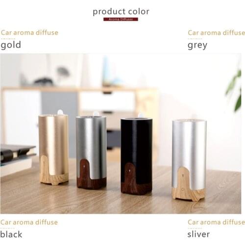 ELOOLE USB Humidifier Car Aroma Diffuser Humidifier Ultrasonic Wood Grain Diffuser Household Bedroom Small Mini Air Purification