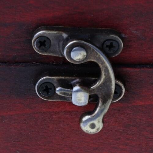 Treasure Chest Vintage Wooden Storage Box Antique Style Jewelry Organizer for Je 94PF