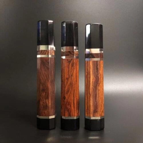 Japanese Octagonal Desert Ironwood Handle With Black Buffalo Horn Chef Knife Kitchen Knives Gyuto Yanagiba Deba Knives Handles