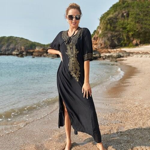 Womens Kaftan Tunic Kimono Maxi Caftan Plus Size Lounge Dress