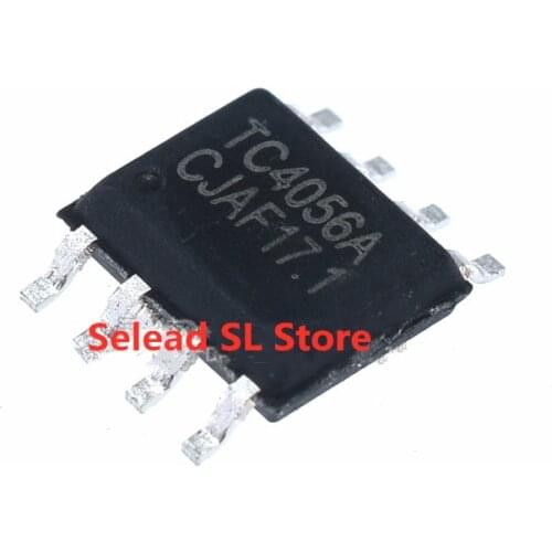 10pcs/lot TC4056 TC4056A SOP-8 1A lithium ion battery charger IC can replace TP4056