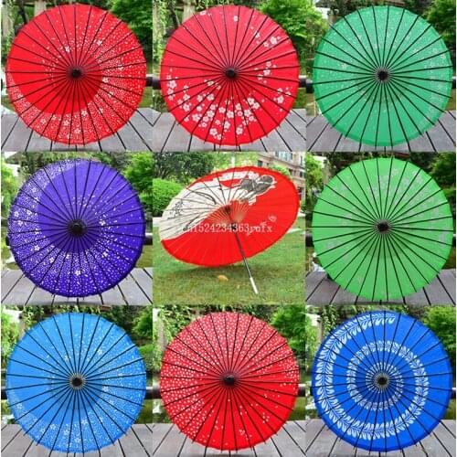 10pcs PoeticExst Long-straight Paper Umbrellas Traditional Japanese Vintage Craft Umbrellas Wedding Decoration Paper Parasols