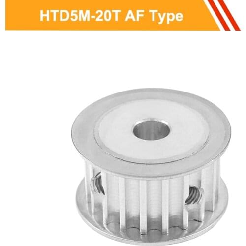 5M 20T Timing Pulley Wheel HTD5M Type Motor Belt Pulley 16mm/21mm/27mm Belt Width 5/6/8/10/12/18/20mm Bore Transmission Pulley