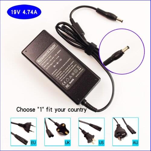19V 4.74A Laptop/Noetbook Ac Adapter Battery Charger Power Supply + Cable for ASUS X8 X71 X73V X81 X82 V1 V1J V1Jp V6 T9 B1 P80