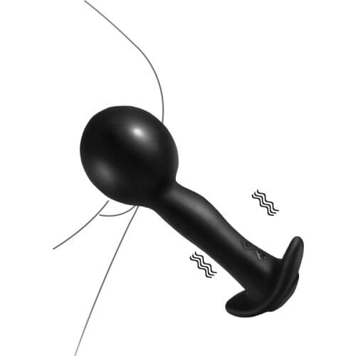 10 Speeds Vibrating inflatable Anal Plug Huge Dildo Butt Plug Male Prostate Massage Vaginal Anus Dilator Sex Toys For Men Woman