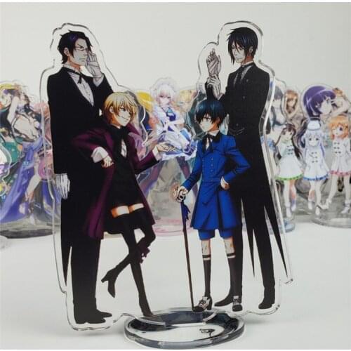 Anime Black Butler figure toy Sebastian Ciel Vincent Rachel ElizabethEthel acrylic doll 15cm