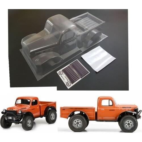 BB Clear Body For PROLINE 1946 Dodge Power Wagon Clear Body for 12.3 inch wheelbase 313mm WB AXIAL CLEAR 3499-0 TRX4 HRAXXAS