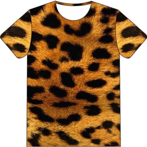 Kids 3D T-shirt Boys Girls Fire Poker Sunny Tree Animal Cat Fish Gossip Galaxy Leopard Pattern T shirt Children Fashion Tshirts